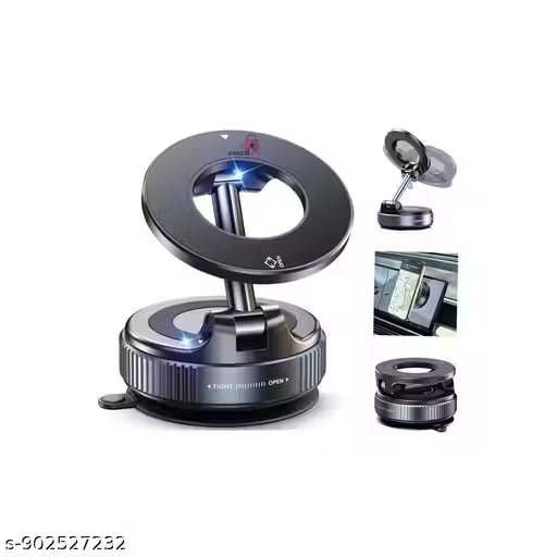 Car Dashboard Phone Holder 360° Vacuum Magnetic Phone Stand – Drive Smarter & Safer